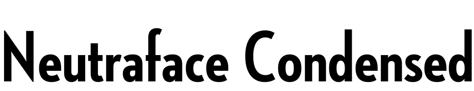 Neutraface Condensed Bold Yazı tipi ücretsiz indir